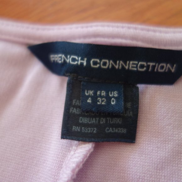 French Connection Lilac Purple Bandage Bodycon Lace Sided Cocktail Dress Size 0 - Picture 5 of 14